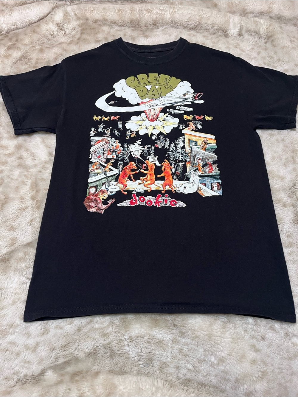 Vintage Green Day Dookie Punk Rock T-shirt, Med